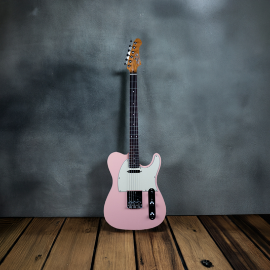 Electric Guitar Jet Guitars JT300 PKR Shell Pink Free Setup