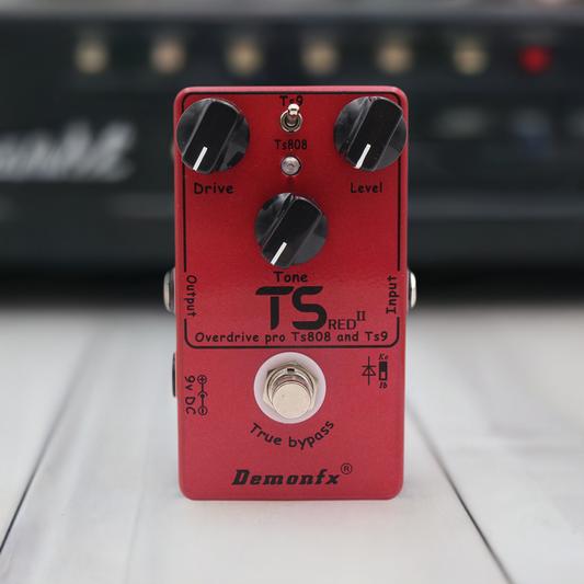 DemonFx Ts Red II Overdive Tube Screamer Pedal Clone