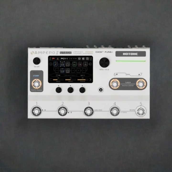 Hotone Ampero II Stage MP-380 Amp Modeler Effects Processor Touch Screen