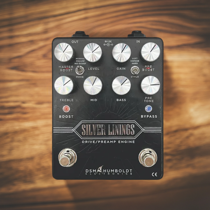 DSM &amp; Humboldt Electronics Silver Linings Drive/Preamp Guitar Pedal
