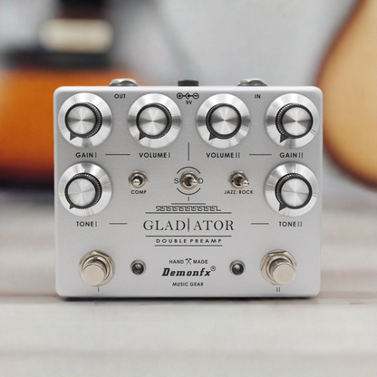 DemonFx Gladiator Double Preamp Electric Guitar Pedal