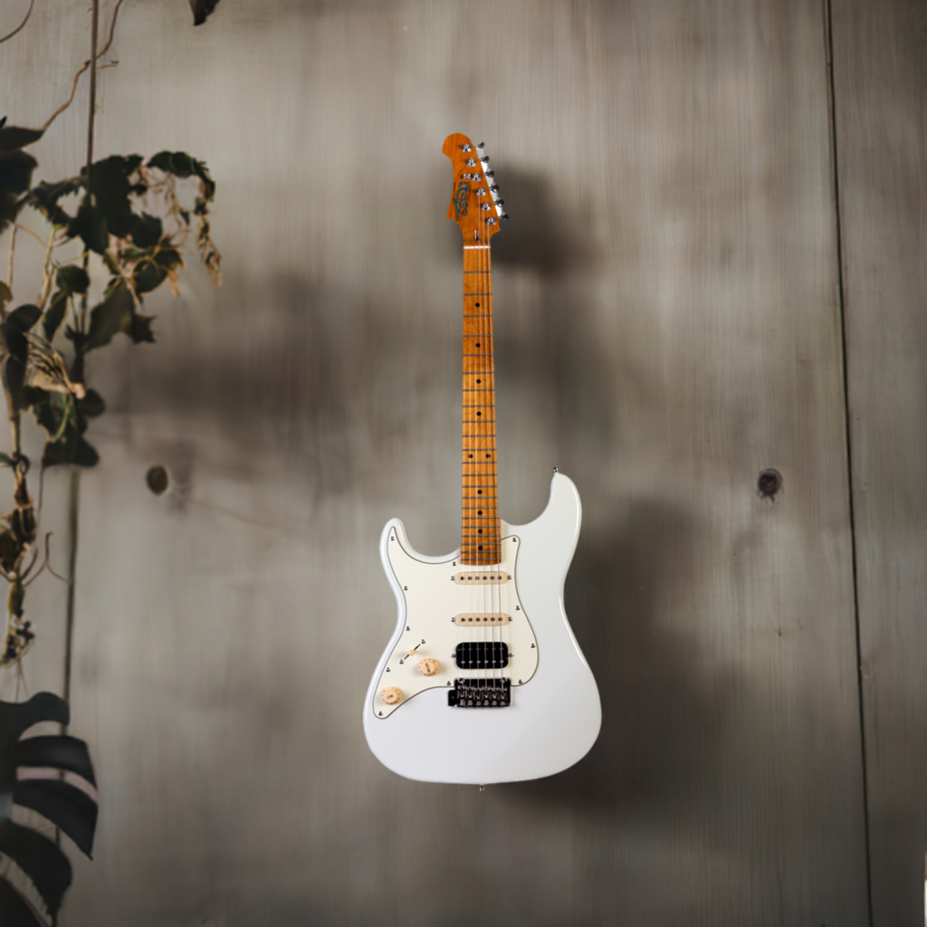 Electric Guitar Jet Guitars JS400 WH LH White Left Handed Free Setup