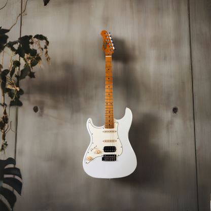 Electric Guitar Jet Guitars JS400 WH LH White Left Handed Free Setup