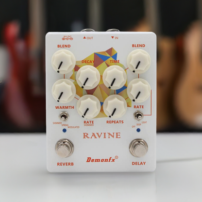 Demon Fx DemonFx Ravine Delay Reverb Electric Guitar Pedal Demon Fx DemonFx Ravine Delay Reverb Electric Guitar Pedal