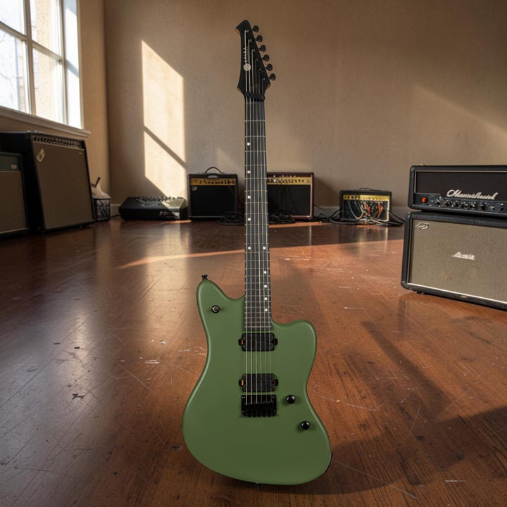 Electric Guitar Spira J-400 Mgr Green Satin Free Setup