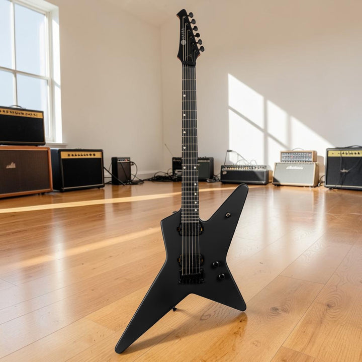 Electric Guitar Spira SR-400 Mbk Black Satin Free Setup