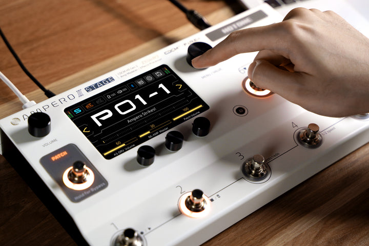 Hotone Ampero II Stage MP-380 Amp Modeler Effects Processor Touch Screen
