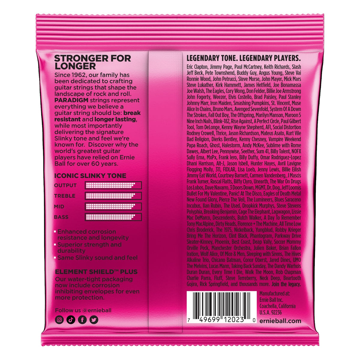 Ernie Ball P02023 Super Slinky Paradigm Electric Guitar Strings 9-42 Gauge