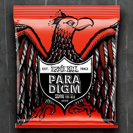 Ernie Ball P02030 Skinny Top Heavy Bottom Slinky Paradigm 7-String Electric Guitar Strings 10-62 Gauge