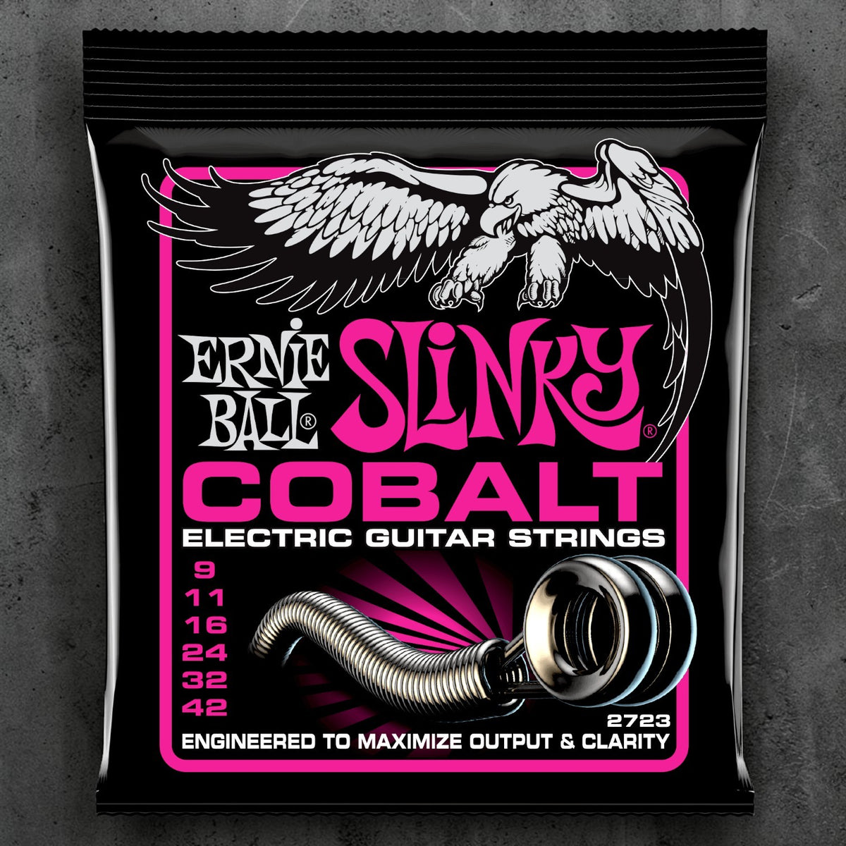 Ernie Ball P02723 Super Slinky Cobalt Electric Guitar Strings 9-42 Gauge