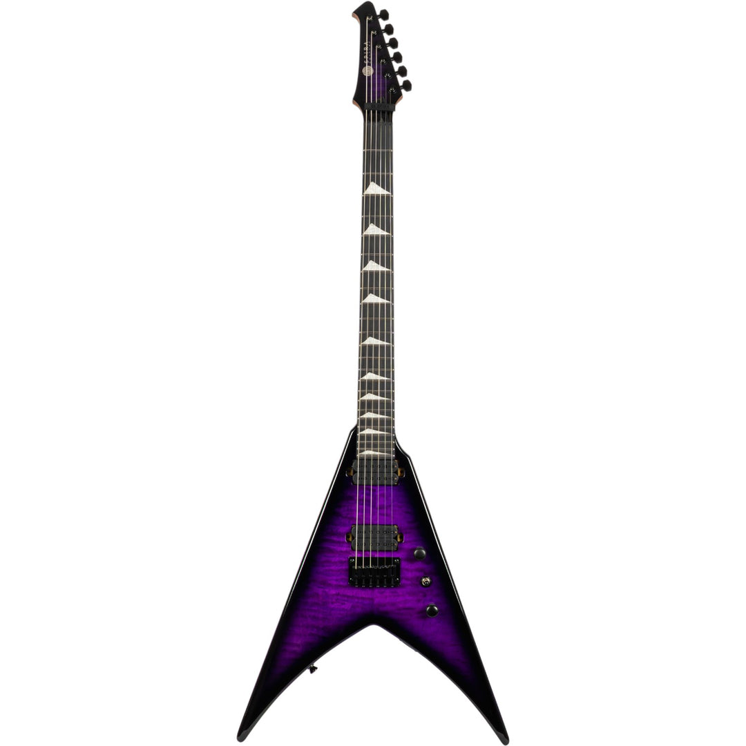 Electric Guitar Spira V-500 TPP E Trans Purple Free Setup