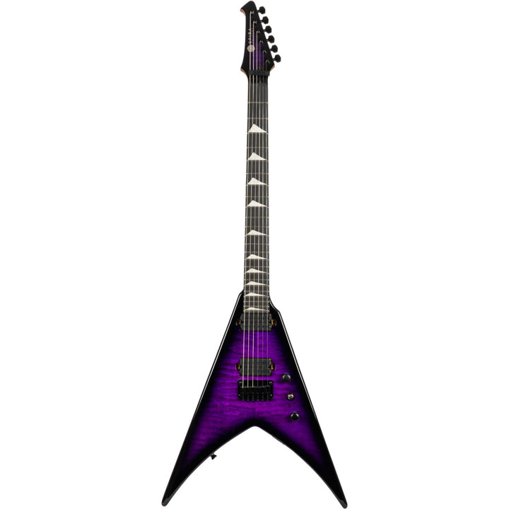 Electric Guitar Spira V-500 TPP E Trans Purple Free Setup