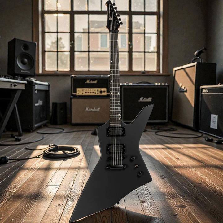 Electric Guitar Spira X-400 MBK Black Satin Free Setup