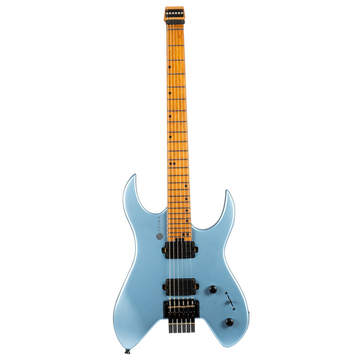 Electric Guitar Spira S-400 Headless Mpb Blue Satin Free Setup