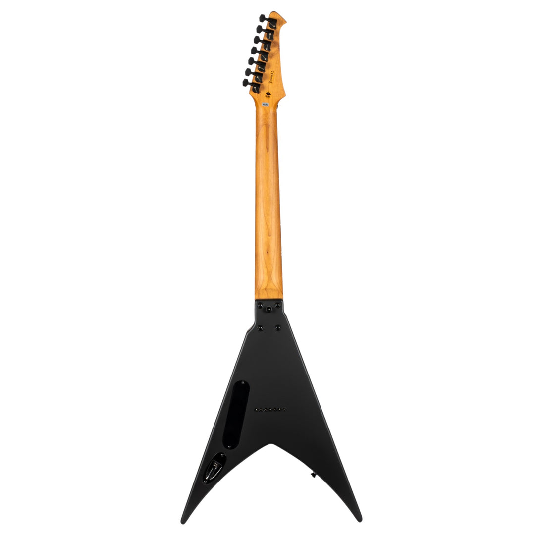 Electric Guitar Spira V-407 Mbk Black Satin 7 STRING Free Setup