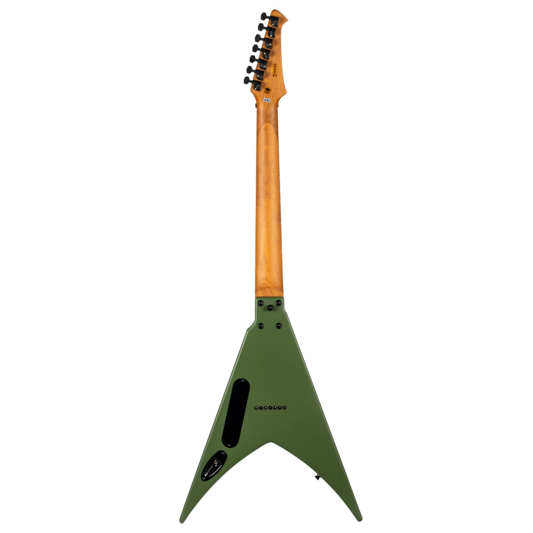 Electric Guitar Spira V-407 Mgr Green Satin 7 STRING Free Setup