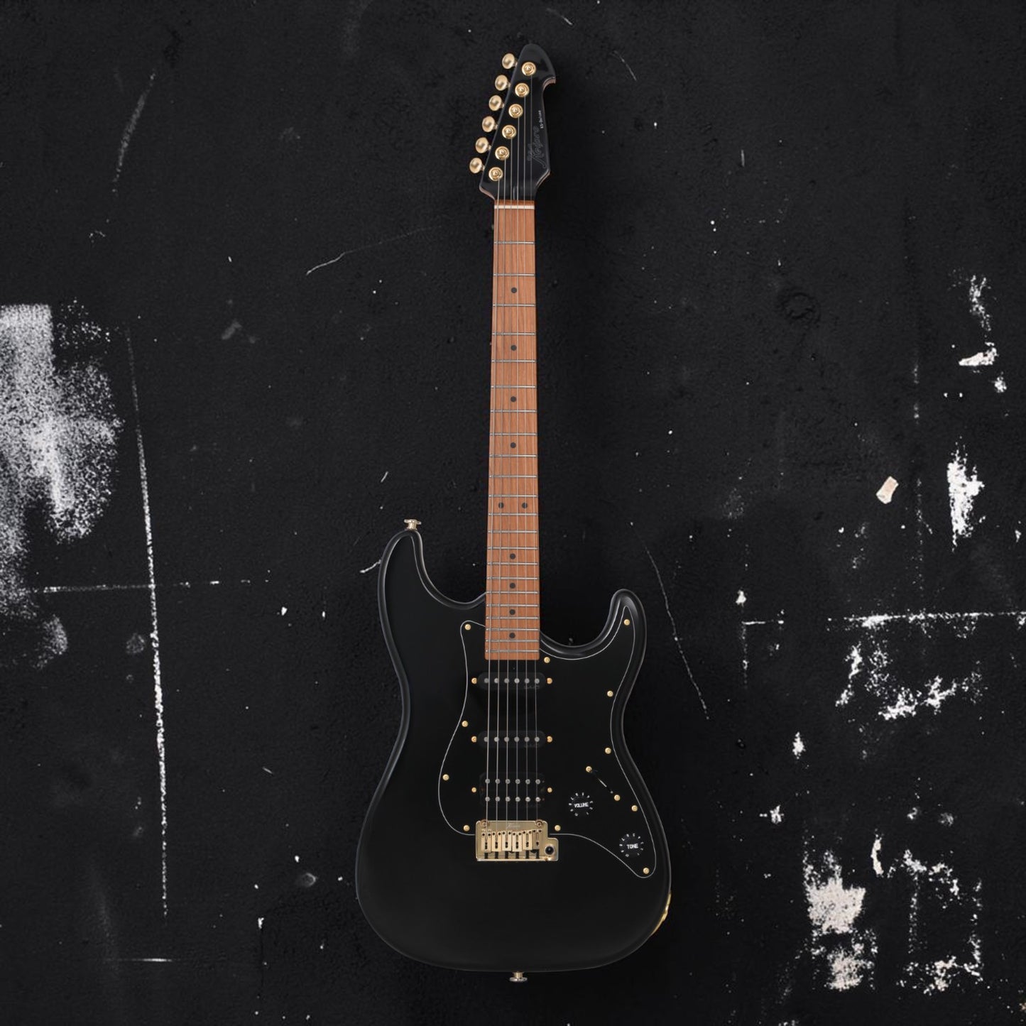 Electric Guitar Keipro Ks-Deluxe-G-M SSH Bk Include Gig Bag