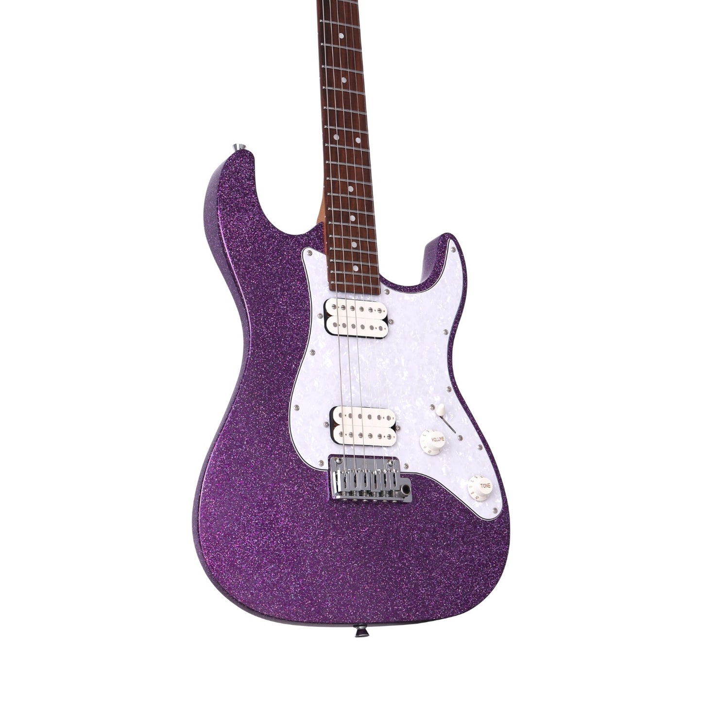 Electric Guitar Keipro Ks-Deluxe-Sparkle HH MV Include Gig Bag