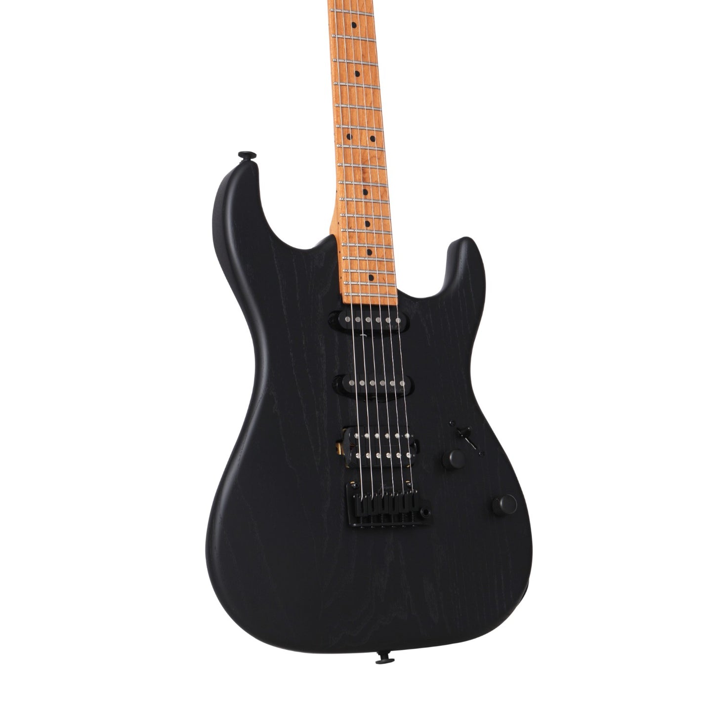 Electric Guitar Keipro Ks-Deluxe-ASH-M Bk SSH Include Gig Bag