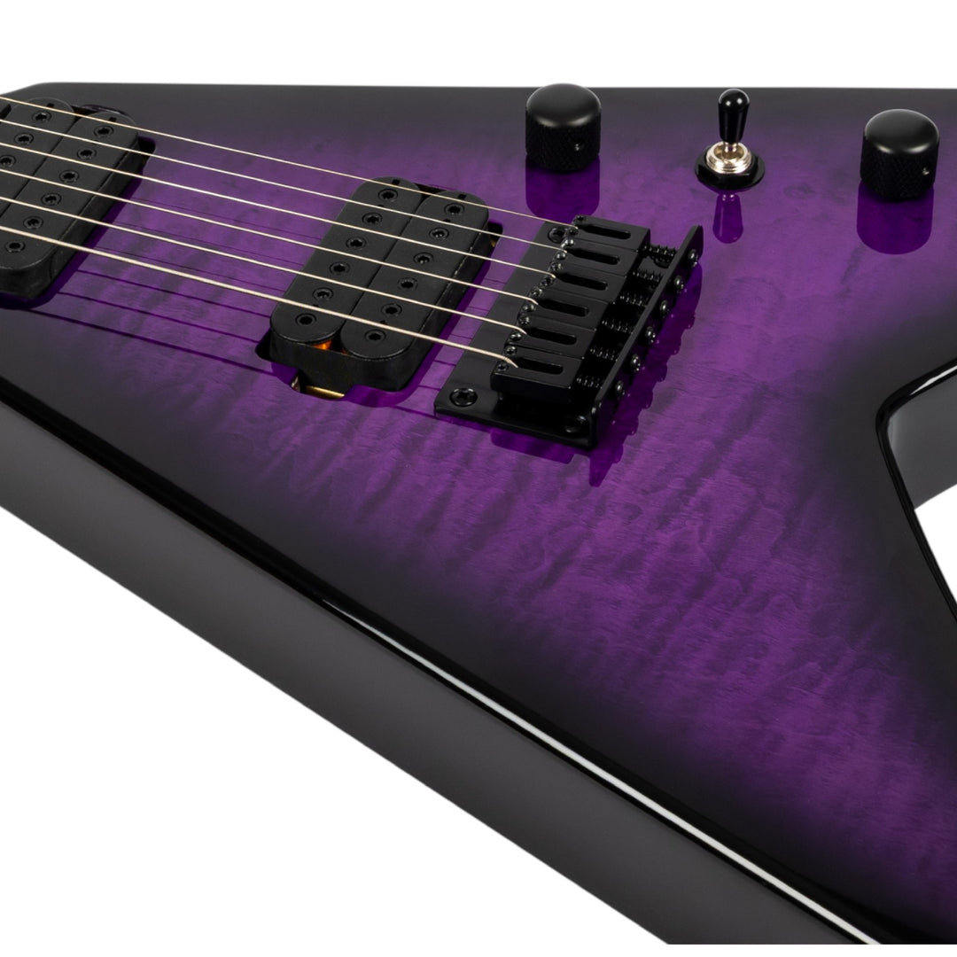 Electric Guitar Spira V-500 TPP E Trans Purple Free Setup