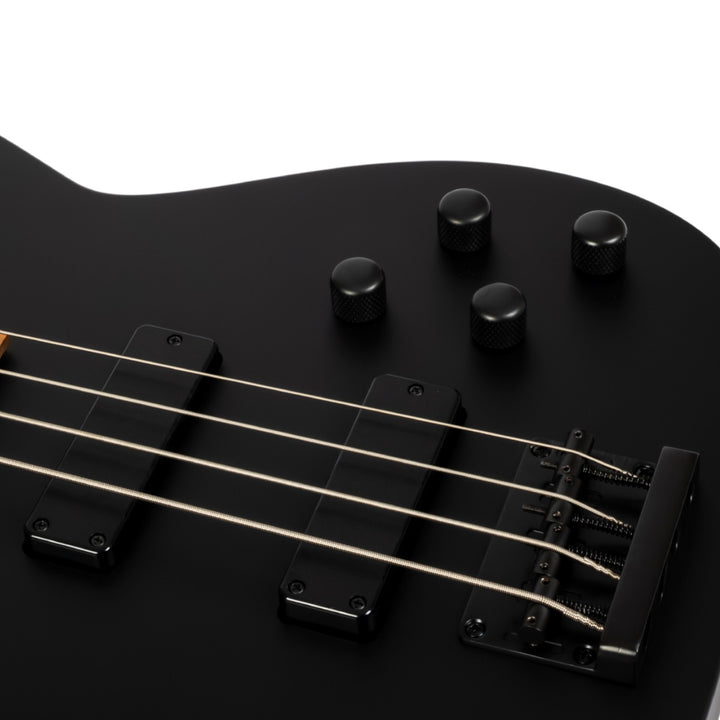 Electric Bass Guitar Spira B-400 Mbk Black Satin Free Setup