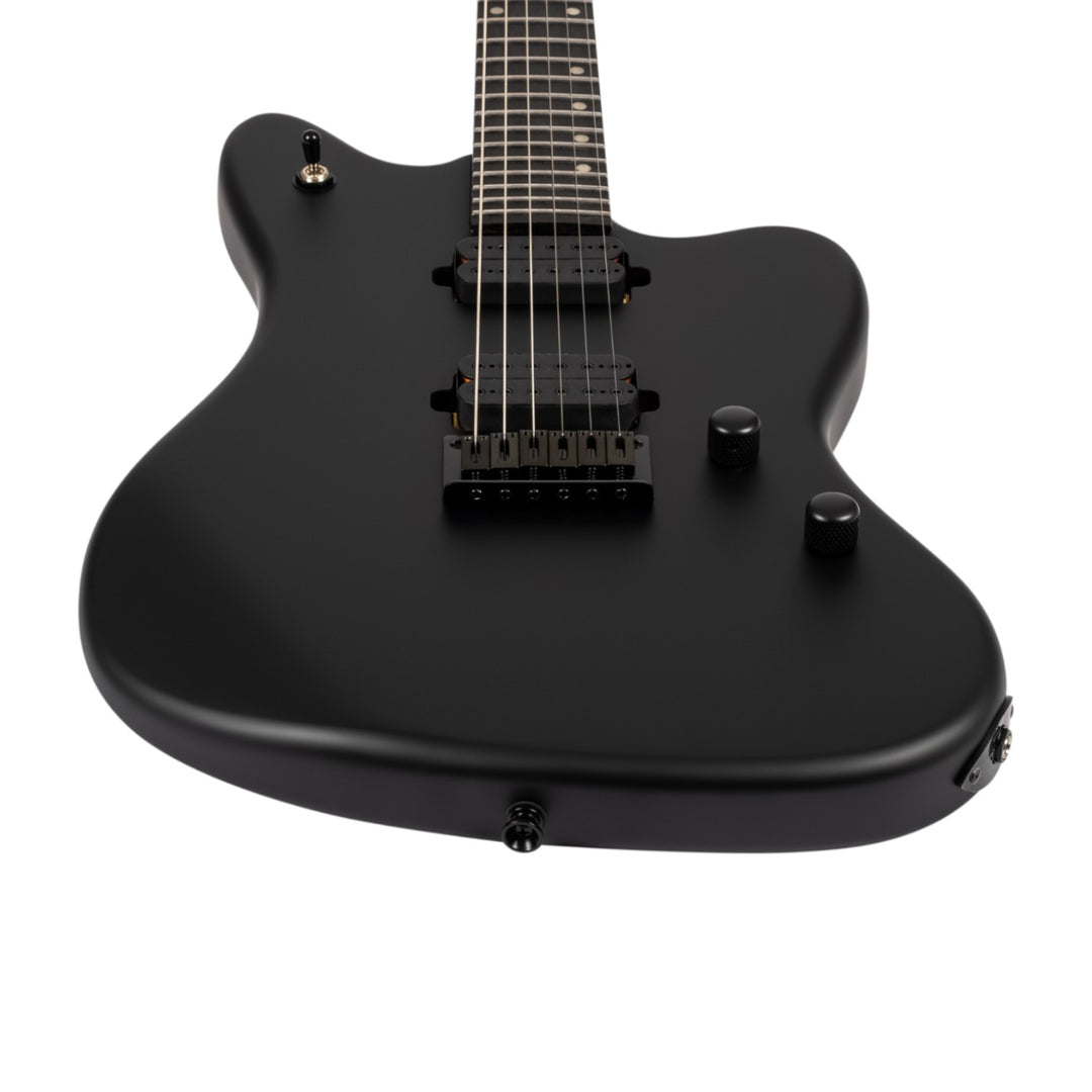 Electric Guitar Spira J-400 Baritone Mbk Black Satin Free Setup