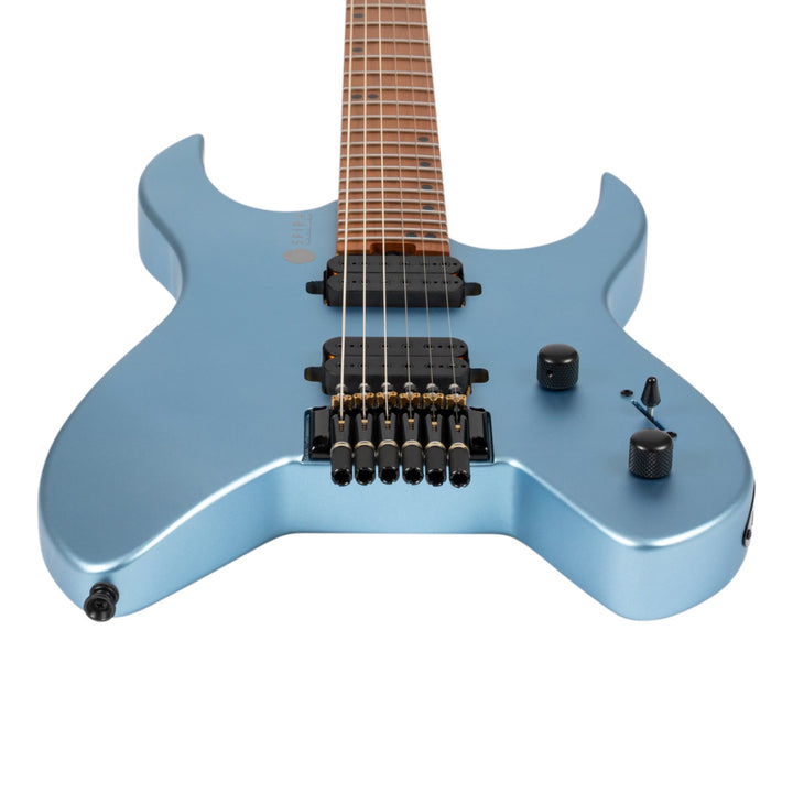 Electric Guitar Spira S-400 Headless Mpb Blue Satin Free Setup