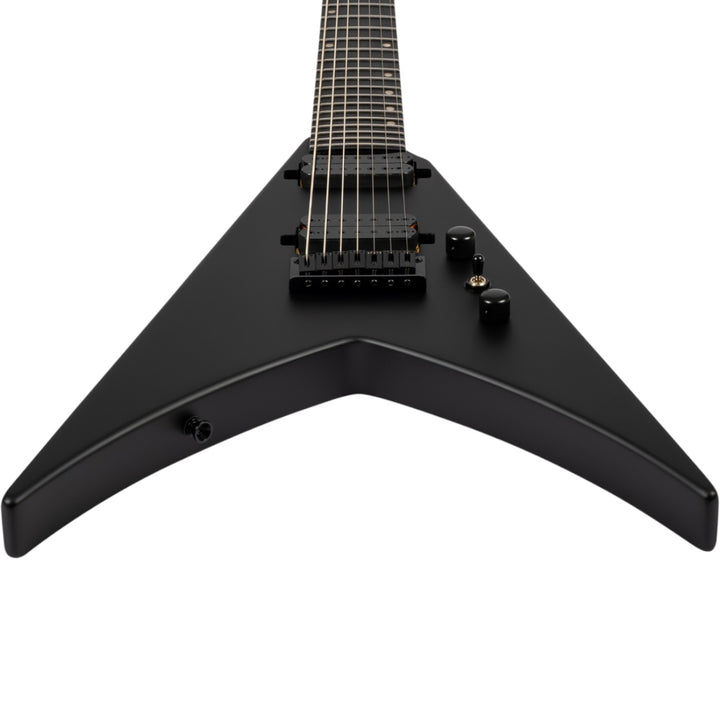 Electric Guitar Spira V-407 Mbk Black Satin 7 STRING Free Setup