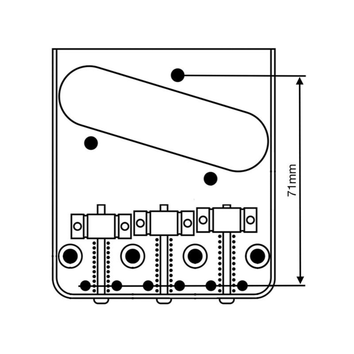 VegaTrem VT2 ND No Drill WithOut Logo Teletrem Classic Glossy