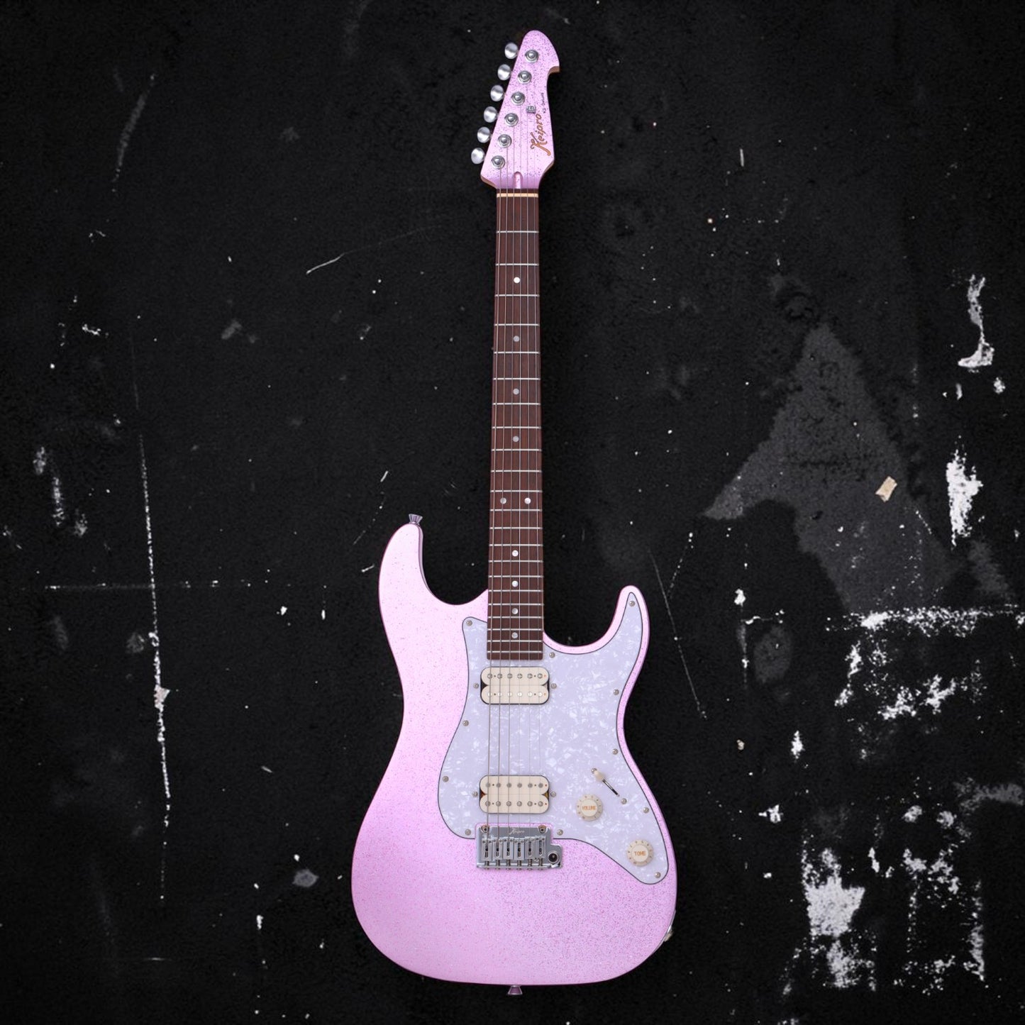 Electric Guitar Keipro Ks-Deluxe-Sparkle HH MP Include Gig Bag