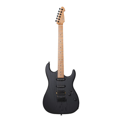 Electric Guitar Keipro Ks-Deluxe-ASH-M Bk SSH Include Gig Bag