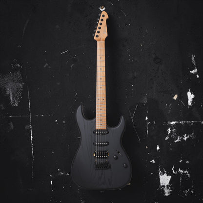 Electric Guitar Keipro Ks-Deluxe-ASH-M Bk SSH Include Gig Bag