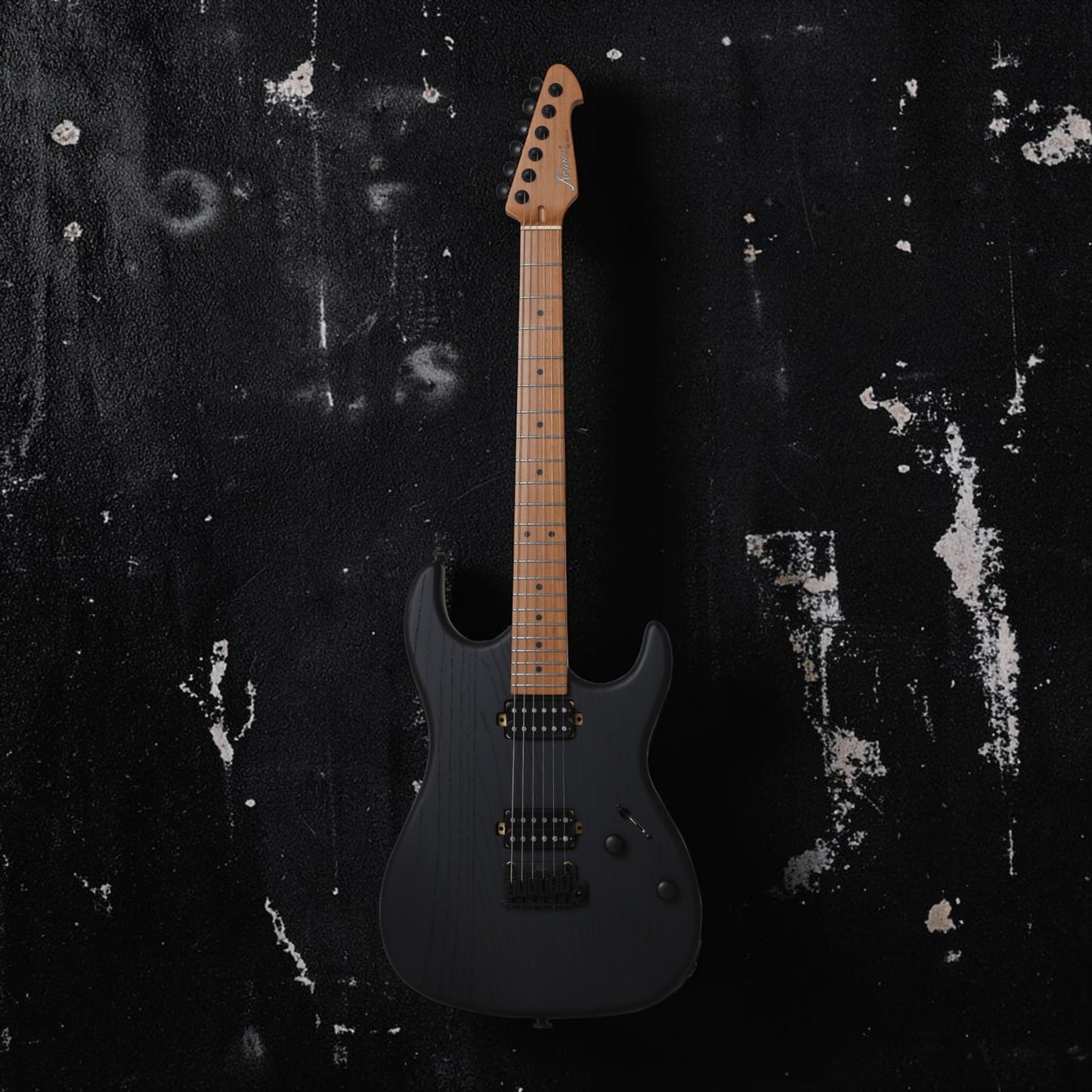Electric Guitar Keipro Ks-Deluxe-ASH-M Bk H.H Include Gig Bag