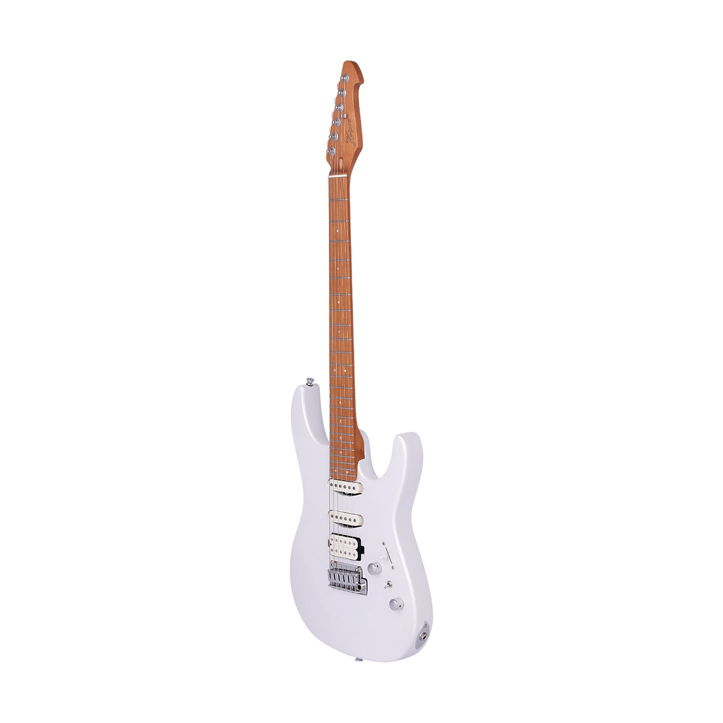 Electric Guitar Keipro Modern SSH White Include Gig Bag