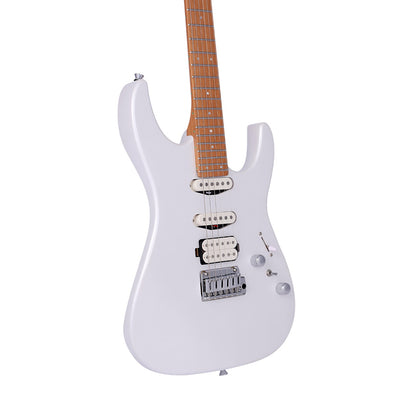 Electric Guitar Keipro Modern SSH White Include Gig Bag