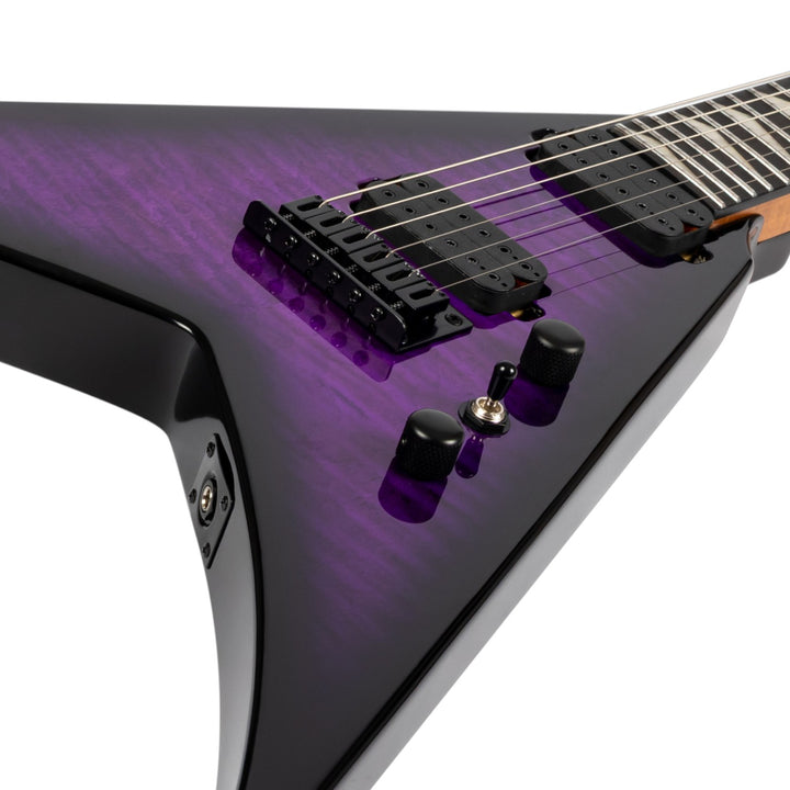 Electric Guitar Spira V-500 TPP E Trans Purple Free Setup
