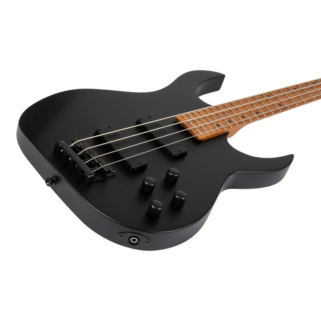 Electric Bass Guitar Spira B-400 Mbk Black Satin Free Setup