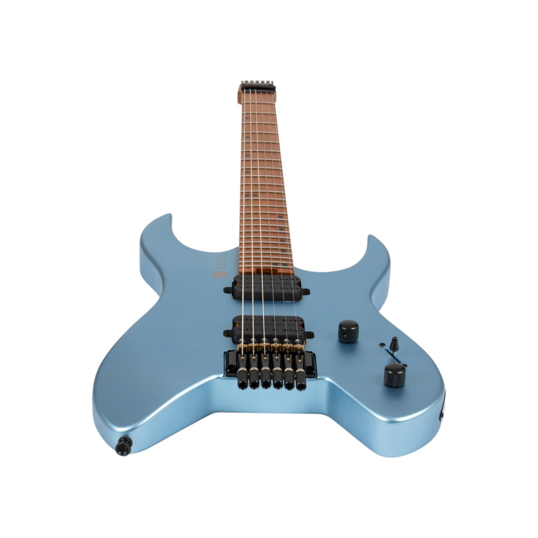 Electric Guitar Spira S-400 Headless Mpb Blue Satin Free Setup