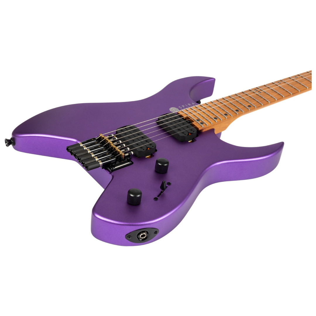 Electric Guitar Spira S-400 Headless Mpp Purple Satin Free Setup