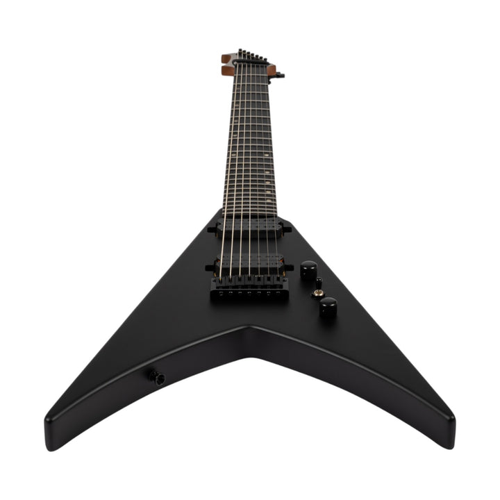 Electric Guitar Spira V-407 Mbk Black Satin 7 STRING Free Setup