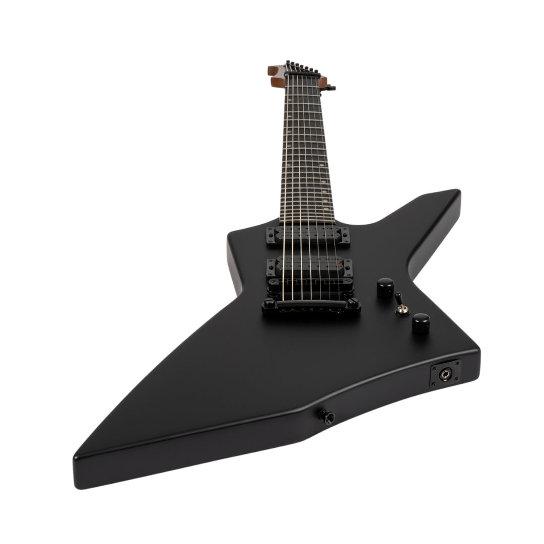 Electric Guitar Spira X-407 Mbk Black Satin 7 STRING Free Setup