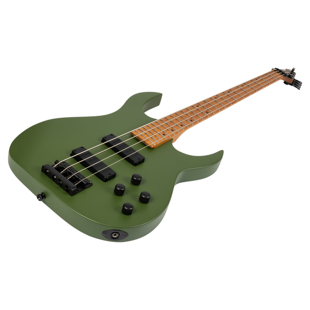 Electric Bass Guitar Spira B-400 Mgr Green Satin Free Setup