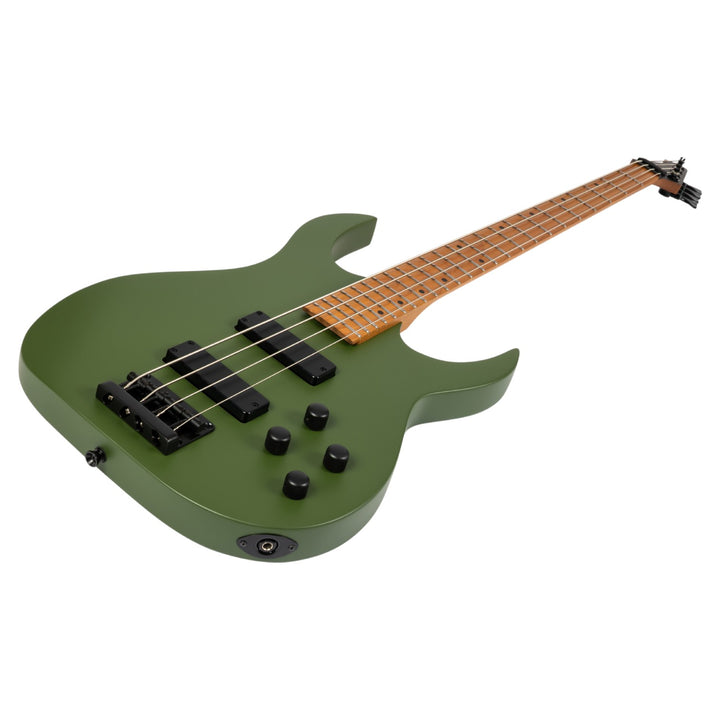 Electric Bass Guitar Spira B-400 Mgr Green Satin Free Setup