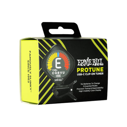 Ernie Ball P09627 ProTune USB-C Rechargeable Clip-on Tuner