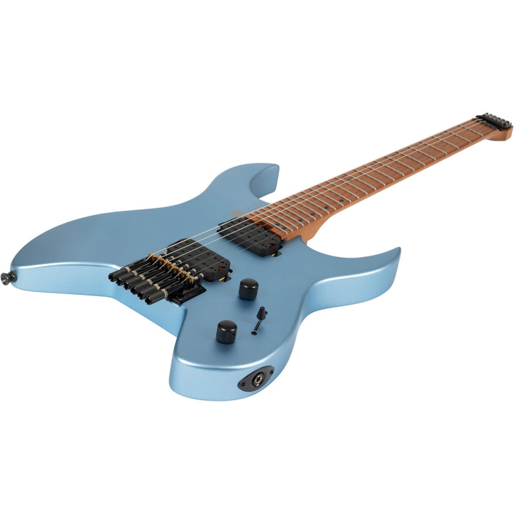 Electric Guitar Spira S-400 Headless Mpb Blue Satin Free Setup