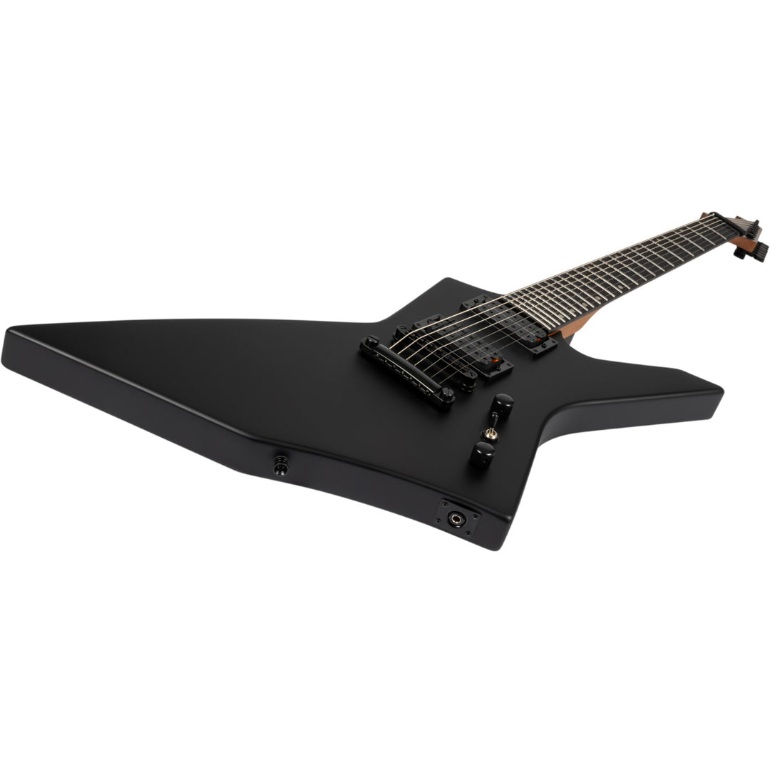 Electric Guitar Spira X-407 Mbk Black Satin 7 STRING Free Setup