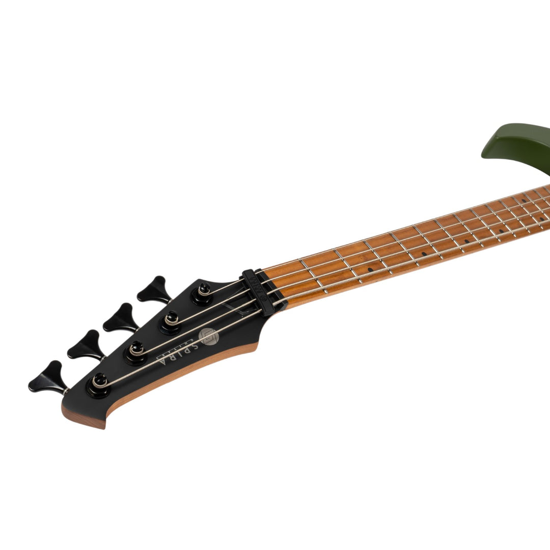 Electric Bass Guitar Spira B-400 Mgr Green Satin Free Setup