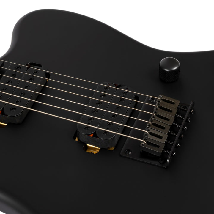Electric Guitar Spira J-400 Baritone Mbk Black Satin Free Setup