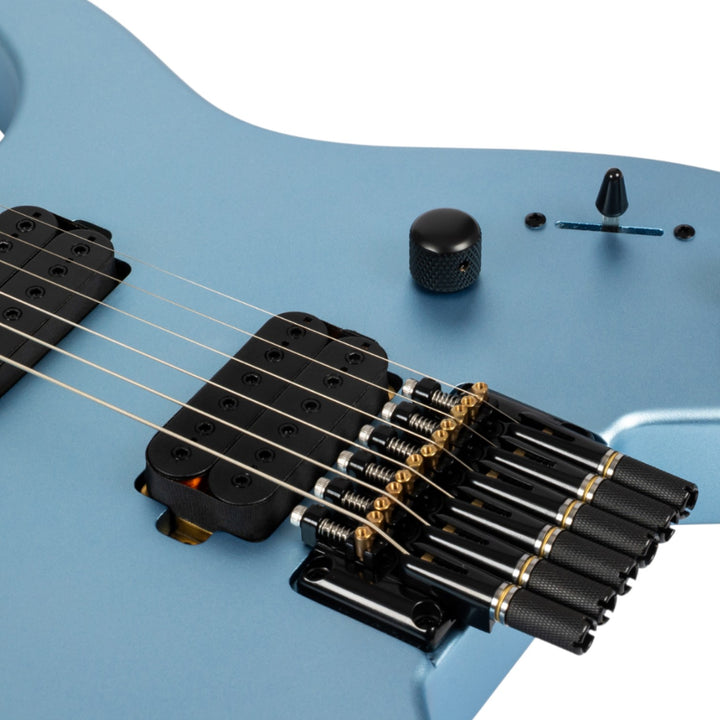 Electric Guitar Spira S-400 Headless Mpb Blue Satin Free Setup