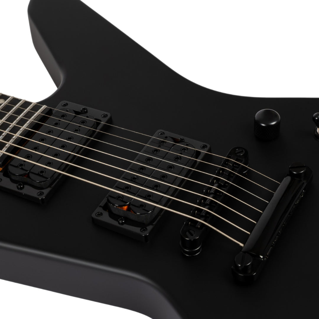 Electric Guitar Spira X-407 Mbk Black Satin 7 STRING Free Setup